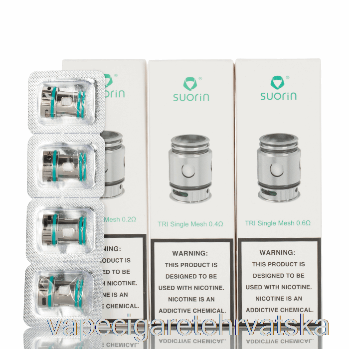 Vape Cigarete Suorin Tri Zamjenske Zavojnice 0,2 Ohma Tri Trostruke Mrežaste Zavojnice